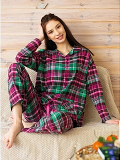 Pyžamo LNS 414 dlouhé rukávy, velikost rozepínací model 22350995 - Key