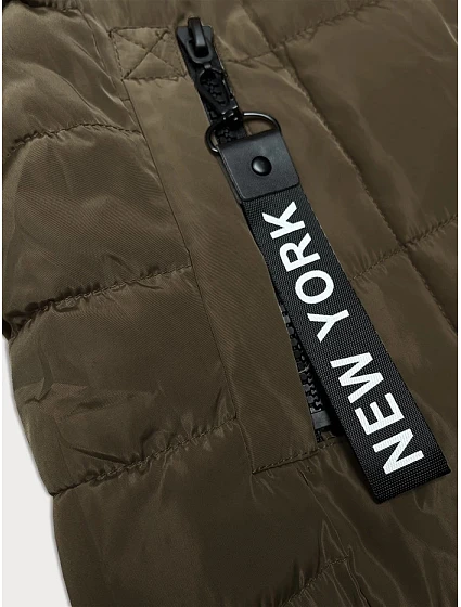 Dámská vesta v khaki barvě s kapucí model 21339600 - S'WEST