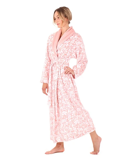 Dámský župan Flora 2556 3053 růžová perla - Vestis Dámský župan Flora 2556 3053 růžová perla - Vestis
