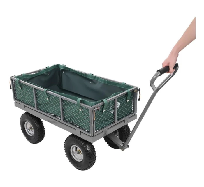 ZAHRADNÍ VOZÍK S PŘÍVĚSEM NA KOLEČKÁCH 270 KG