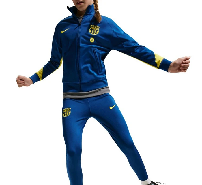 Nike FC Barcelona Strike tmavě modrá dětská tepláková souprava FZ1414 431