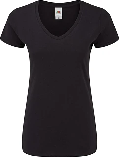 LadyFit Iconic 150 VNeck T Dámské tričko s výstřihem do V model 22430339 black - Fruit of the Loom