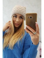 Fleecová čepice K204 béžová Fleecová čepice K204 béžová
