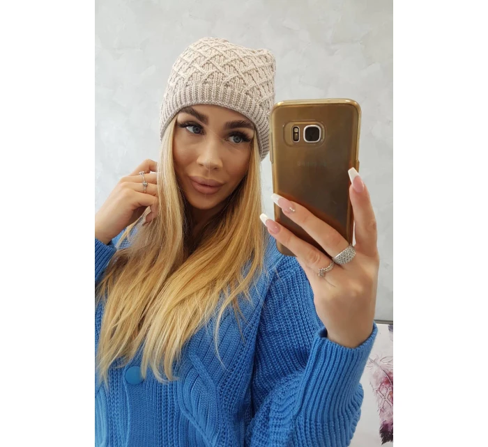 Fleecová čepice K204 béžová Fleecová čepice K204 béžová