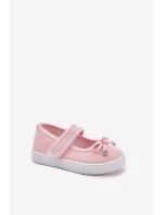 Dětské baletky s mašlí růžové Amirinas Dětské baletky s mašlí růžové Amirinas