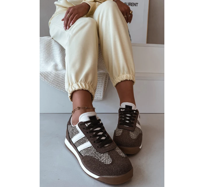 Sportovní tenisky Dámské Hnědé model 21919349 - Boto Sportovní tenisky Dámské Hnědé model 21919349 - Boto