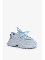 Dámské tenisky na masivní podrážce modré Nevela Dámské tenisky na masivní podrážce modré Nevela
