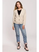 Dámský Cardigan BK074 Beige - BeWear