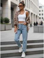 Koszula damska na w brązowa model 22030002 - FashionStreet