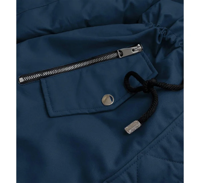 DWUSTRONNA DAMSKA KURTKA ZIMOWA Z KAPTUREM model 21241910 - SPEED.A