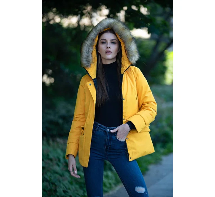 ZIMOWA KURTKA DAMSKA Z KAPTUREM model 21242576 - Ann Gissy