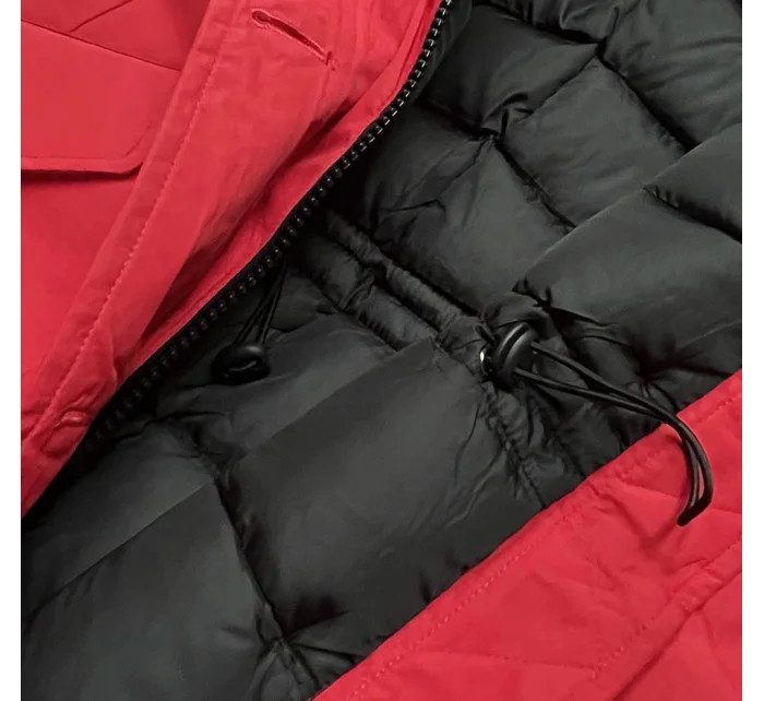 ZIMOWA KURTKA DAMSKA Z KAPTUREM CZERWONA model 21242599 - Ann Gissy ZIMOWA KURTKA DAMSKA Z KAPTUREM CZERWONA model 21242599 - Ann Gissy