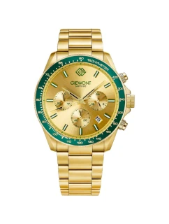 Pánské hodinky Giewont Chronograph Sapphire Gold Green GW3520-B6