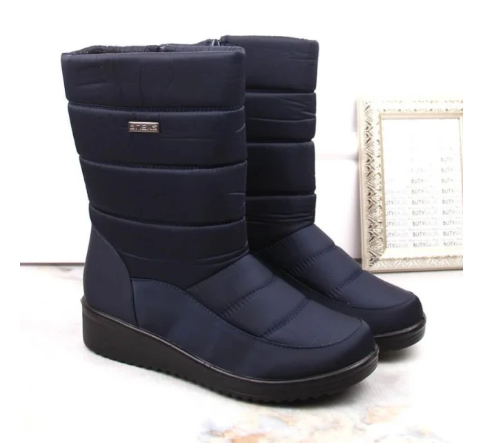 Dámské vysoké sněhule W EVE436B navy blue - Novinky