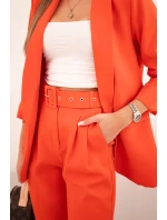 Elegantní model 21389298 souprava s kalhotami oranžová - K-Fashion Elegantní model 21389298 souprava s kalhotami oranžová - K-Fashion