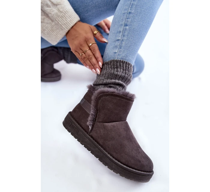 Dámské boty do sněhu Big Star model 21599759 šedé - Big Star Shoes