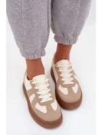 Dámské tenisky na platformě tmavě béžové Dovina