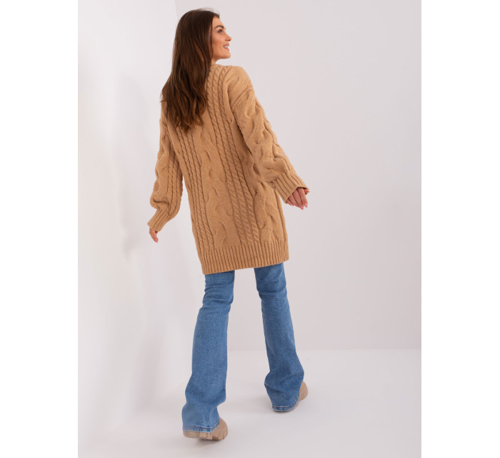 Sweter AT SW  camelowy model 18884816 - FPrice