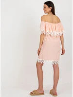 Sukienka LK SK 506987.04X brzoskwiniowy Sukienka LK SK 506987.04X brzoskwiniowy