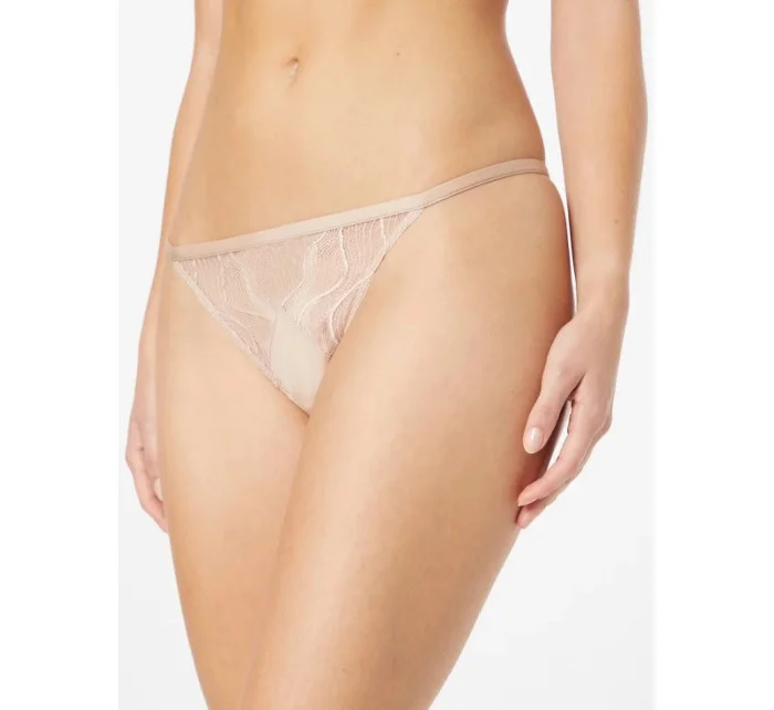 Dámské brazilky QF6949E 7NS béžová - Calvin Klein