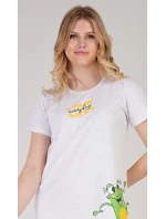 Dámská noční košile s krátkým rukávem Frog Dámská noční košile s krátkým rukávem Frog