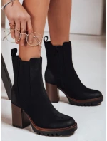 Dámské semišové kozačky černé model 21994994 - Dstreet