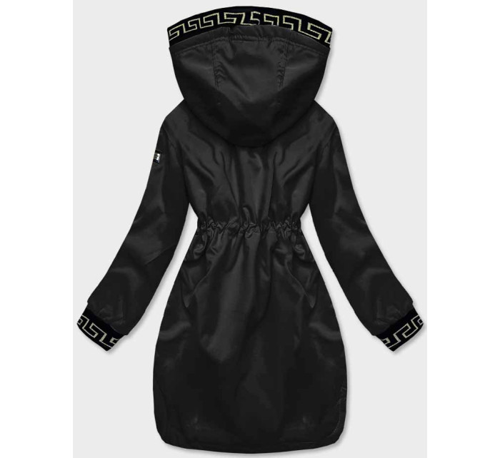 Černá dámská bunda s ozdobnou lemovkou model 18019124 - S'WEST