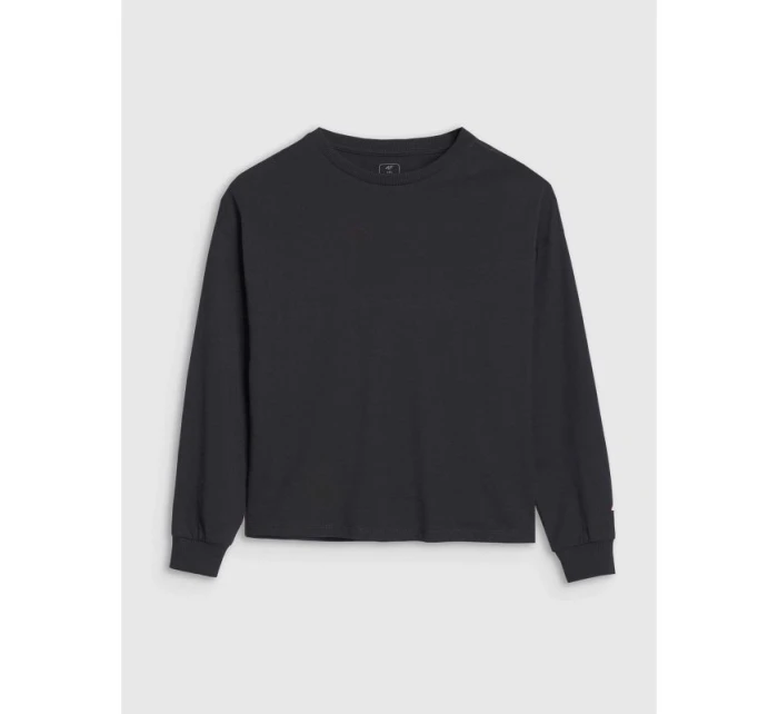 Dívčí oversize hladký rukáv s dlouhým rukávem model 21435569 - 4F Dívčí oversize hladký rukáv s dlouhým rukávem model 21435569 - 4F