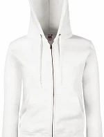 Fruit of the Loom Premium Lady-Fit Hooded Jacket Dámská mikina s kapucí 16.2118 white