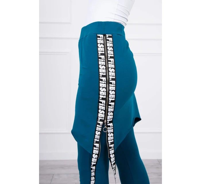 Kalhoty/oblek s nápisem selfie marine