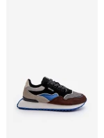 Pánské tenisky Big Star NN174322 Memory Foam System hnědo-černé Pánské tenisky Big Star NN174322 Memory Foam System hnědo-černé