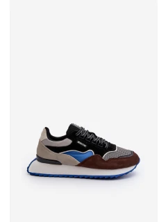 Pánské tenisky Big Star NN174322 Memory Foam System hnědo-černé