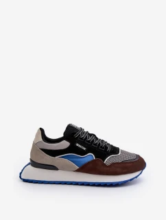 Pánské tenisky Big Star NN174322 Memory Foam System hnědo-černé