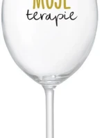 MOJE TERAPIE - čirá sklenice na víno 350 ml