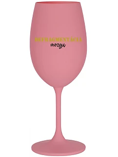 DEFRAGMENTÁCIA MOZGU - ružový pohár na víno 350 ml