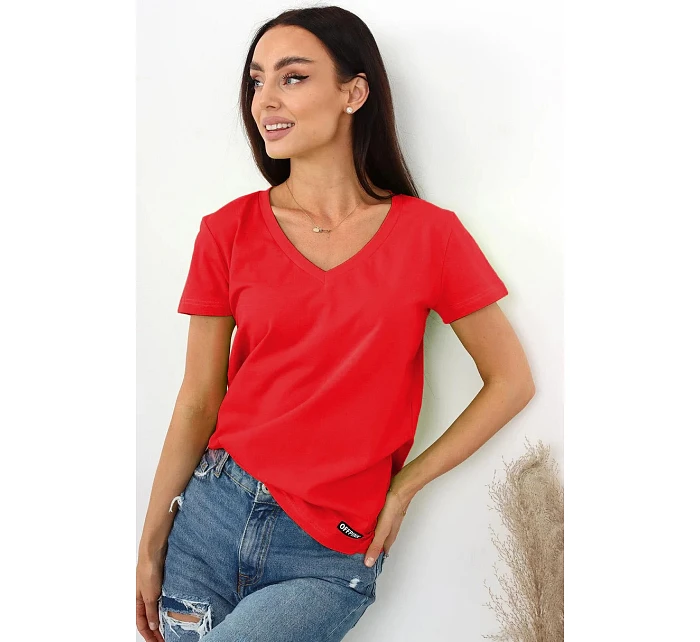 Dámské tričko Serek s krátkým rukávem hnědé - Off Pink