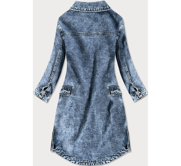 Světle modrá volná dámská džínová bunda/přehoz přes oblečení (C101)
