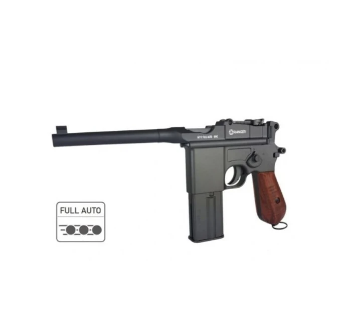RANGER M712 Broomhandle FULL AUTO BLOWBACK větrovka k.4,5BBs 19 ran. KWC RANGER M712 Broomhandle FULL AUTO BLOWBACK větrovka k.4,5BBs 19 ran. KWC