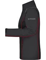 Daiber JN 1121 Dámská softshell bunda s odepínacími rukávy 02.1121 black/red