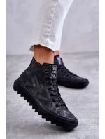 Dámské Tenisky Big Star Vysoké Zateplené Černé model 21595947 - Big Star Shoes