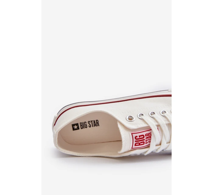 Nízké dámské tenisky Big Star NN274274 Bílé Nízké dámské tenisky Big Star NN274274 Bílé