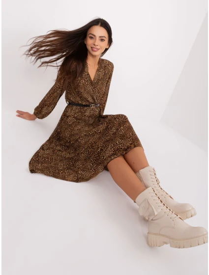 Šaty DHJ SK 10536N 3.31X hnědá