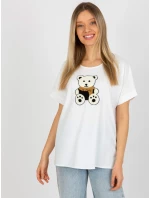 Dámská halenka LK BZ model 18309982 ecru - FPrice Dámská halenka LK BZ model 18309982 ecru - FPrice