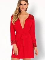 Elegantní župan Omolarina red - LivCo Corsetti
