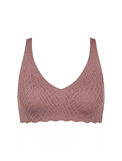 Dámská podprsenka ZERO Feel Bliss Soft bra - BROWN - hnědá 1141 - SLOGGI