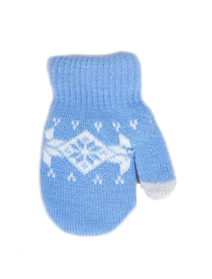 YOCLUB Rukavice RED-0020C Dětský norský vzor