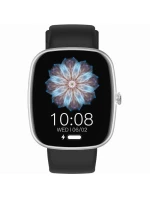 Dámské chytré hodinky GRAVITY GT18-5 Black Silicone Strap + Grey Strap Dámské chytré hodinky GRAVITY GT18-5 Black Silicone Strap + Grey Strap