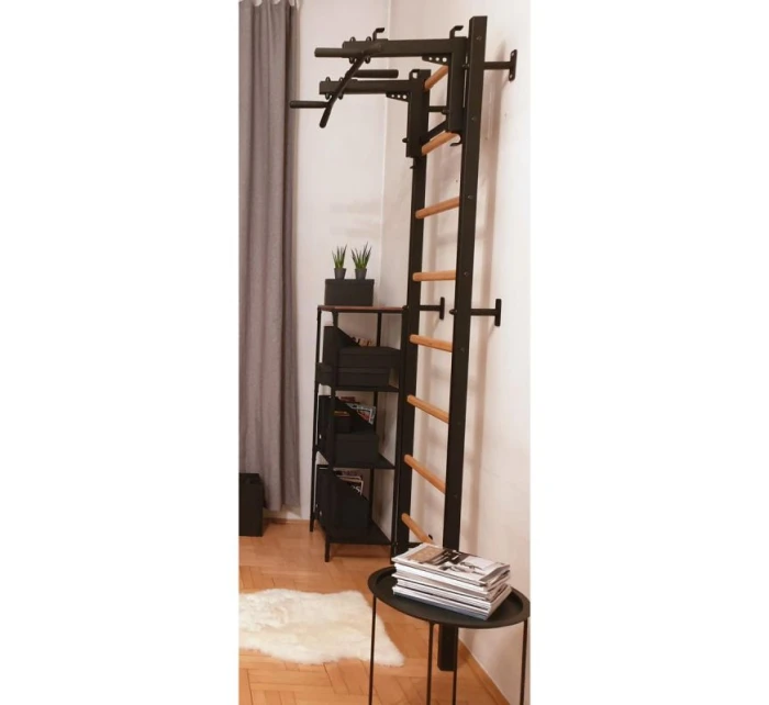 GYMNASTICKÝ ŽEBŘÍK S NASTAVITELNOU TYČÍ A ZÁBRADLÍM BENCHK 732B