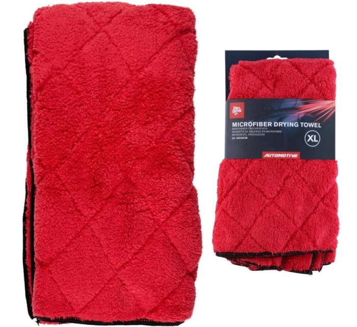 DIRT DEVIL ČERVENÝ MIKROVLÁKENNÝ SUŠICÍ STĚRAČ 58x58CM XL