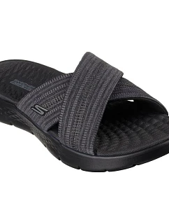 Dámské žabky Skechers GO WALK FLEX SANDAL IMPRESSED 141420 BKGY